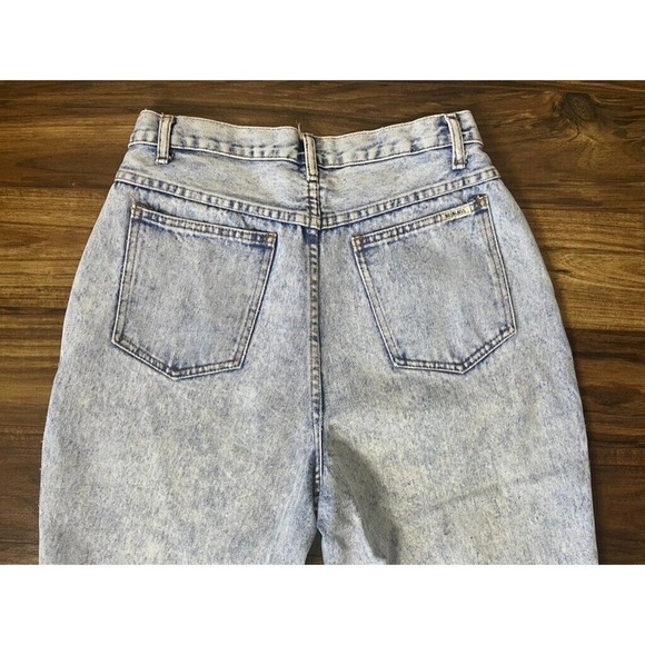 VTG 80s Bill Blass Pleated Denim Mom Jeans Size 12 30x31 - Picture 2 of 13
